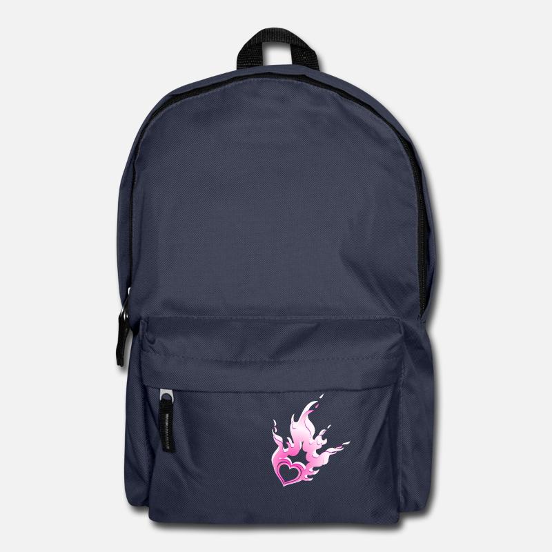 brennendes Herz - Rucksack - Navy