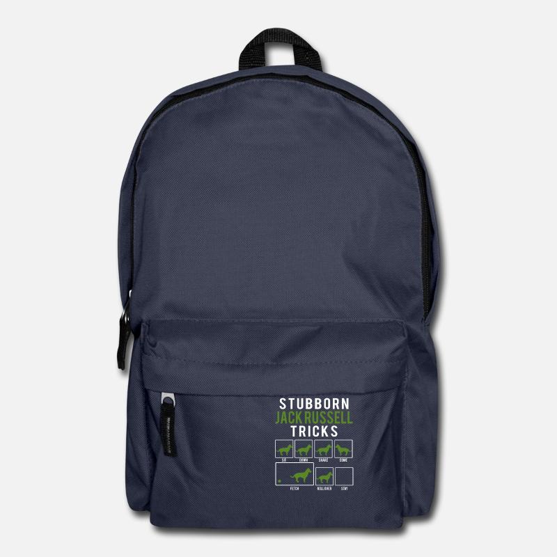 Hund / Jack Russell: Stubborn Jack Russel Tricks - Rucksack - Navy