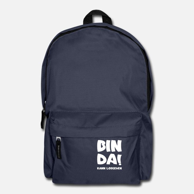 Bin da - Kann losgehen - Rucksack - Navy