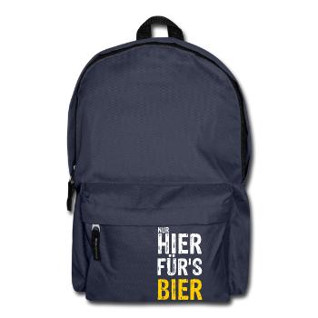 Nur hier für's BIER - Rucksack - Navy - Vorne