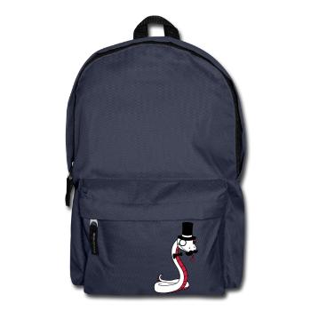 Monsieur Messieurs Cylindre riche monocle lunettes s - Sac à dos - bleu marine - Devant