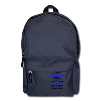 Fußball Fan Fussballverein Karlsruhe - Rucksack - Navy - Vorne