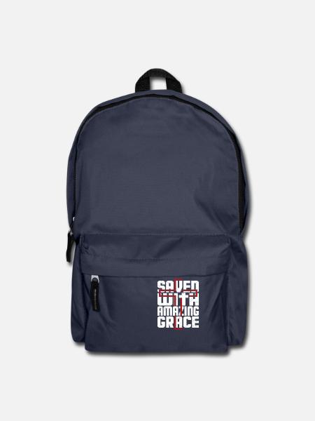 Saved with amazing grace - Rucksack - Navy