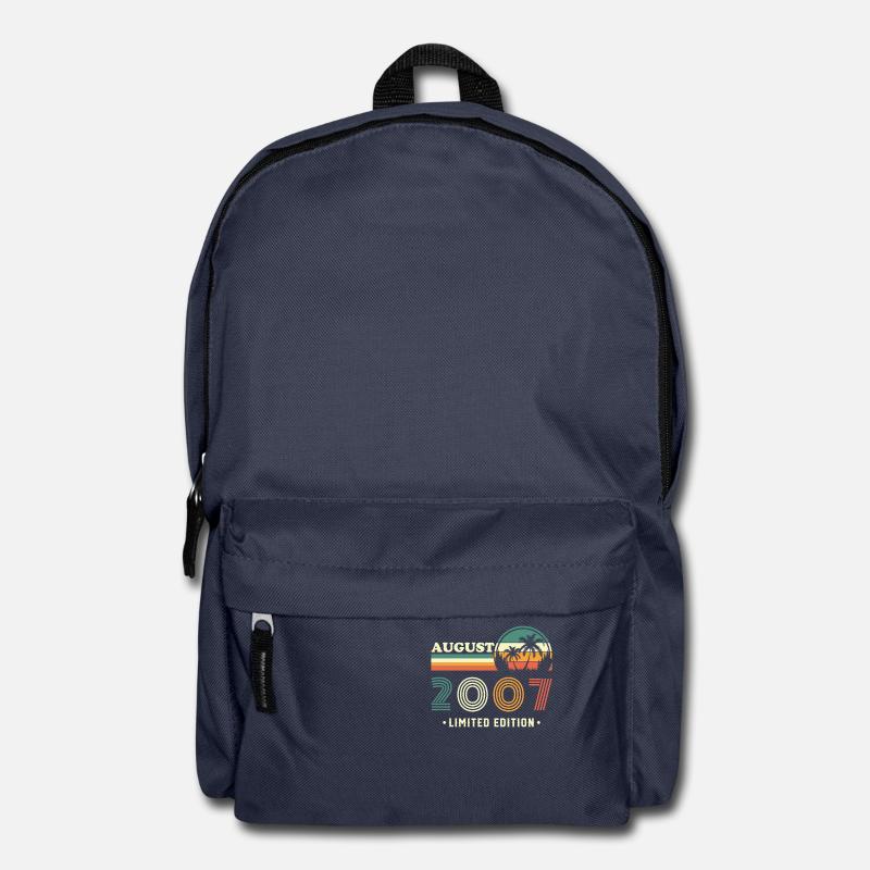 August 2007 Retro Vintage Geburtstagsgeschenk - Rucksack - Navy