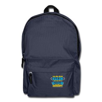 Ich bin nicht Klein - Rucksack - Navy - Vorne