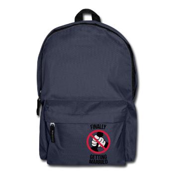 Finally getting married with cock, jerk, wank 3c - Rucksack - Navy - Vorne