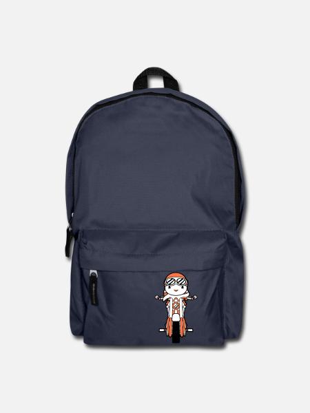 Vogel Motorrad fahren Biker Motorradfahrer Hobby - Rucksack - Navy