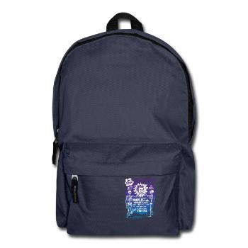 Vintage Halloween Spook Show Temple of Mystery - Rucksack - Navy - Vorne
