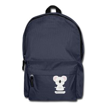 Koala meditiert - Rucksack - Navy - Vorne