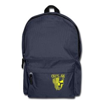 Outlaws skull Motorway gangs Biker death - Backpack - navy - Front