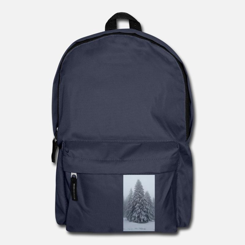 Tannenbaum im Schnee - Rucksack - Navy