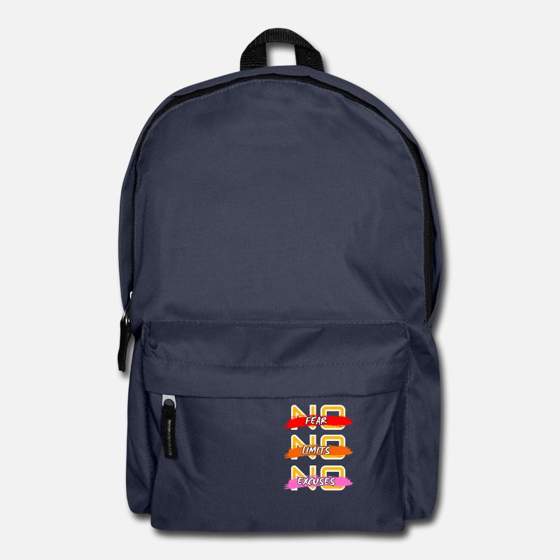 Pas de peur, pas de limites, pas d’excuses - Sac à dos - bleu marine
