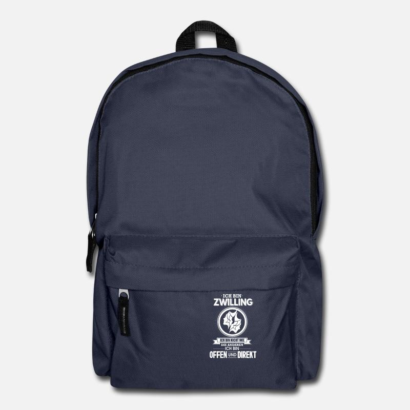 Zwilling Sternzeichen - Rucksack - Navy