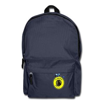 Verträumte schwarze Katze mit Cyber-Zitronen-Attitüde - Rucksack - Navy - Vorne