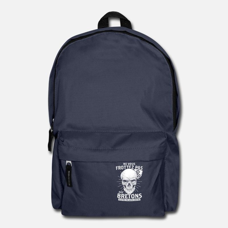 Ne vous FROTTEZ pas aux Bretons - Sac à dos - bleu marine