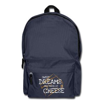 Käseträume: Süße Träume Druck - Rucksack - Navy - Vorne
