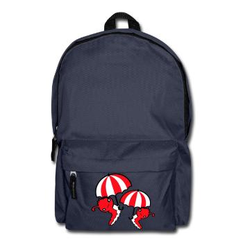 2 Flying Caterpillars Umbrella Team Friends Holiday - Backpack - navy - Front