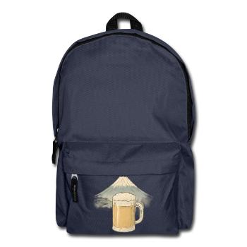 Bier am Berggipfel - Rucksack - Navy - Vorne