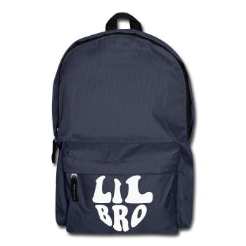 Logo du cœur de petit frère - Couleur personnalisable - Sac à dos - bleu marine - Devant
