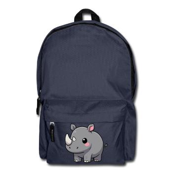 Nashorn Kawaii Geschenk Geburtstag - Rucksack - Navy - Vorne