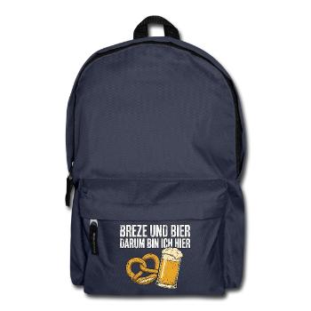 Breze Und Bier Bierzelt - Rucksack - Navy - Vorne
