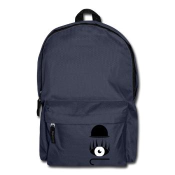 Auge Hut Stock Abstrakt Geschenkidee Grafik - Rucksack - Navy - Vorne