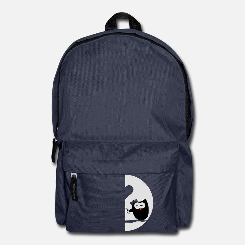 Owls left - Valentine's Day - Backpack - navy