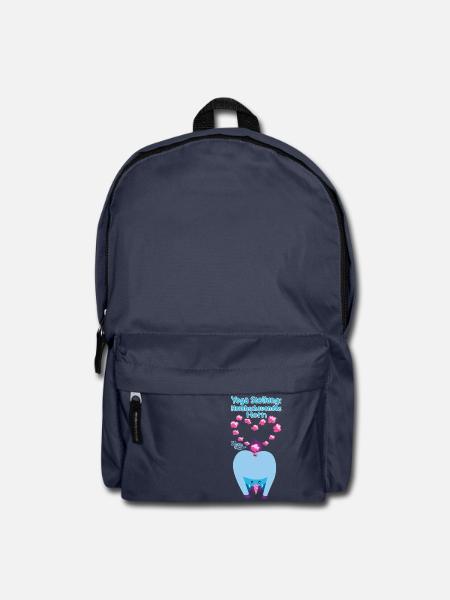 Yoga Stellung Einhorn - Rucksack - Navy