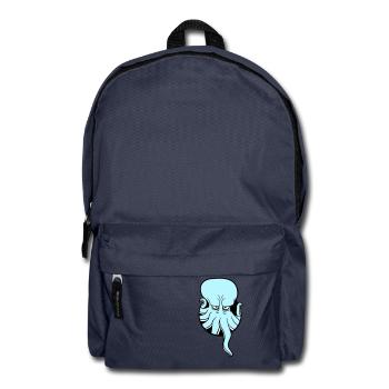 Octopus Hole Tentacle Annoyed Show Evil Eye - Backpack - navy - Front