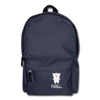 Einhorn! Bär! - Rucksack - Navy - Vorne