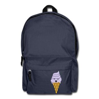 ice cream - Eis Waffel - Rucksack - Navy - Vorne