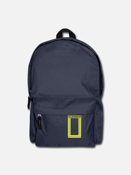 Feuerwehr-Neon - Rucksack - Navy