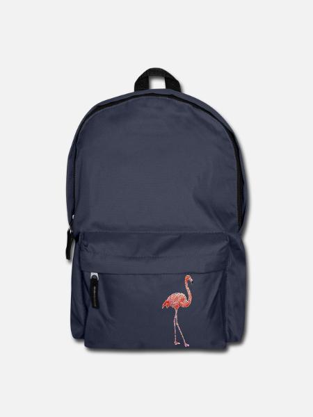 Dotted Flamingo gepunkteter rosa Flamingo - Rucksack - Navy