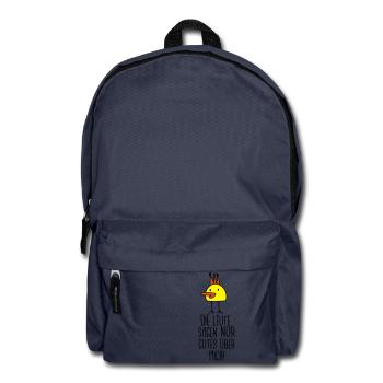 Die gute Ente (Spruch) - Rucksack - Navy - Vorne