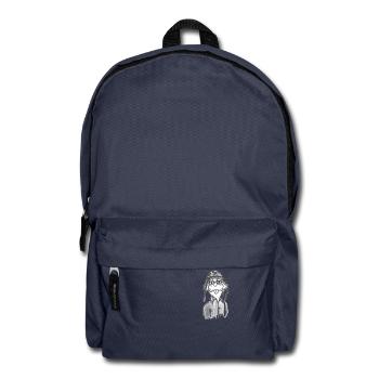BikerBiber # Art nord-allemand - Sac à dos - bleu marine - Devant
