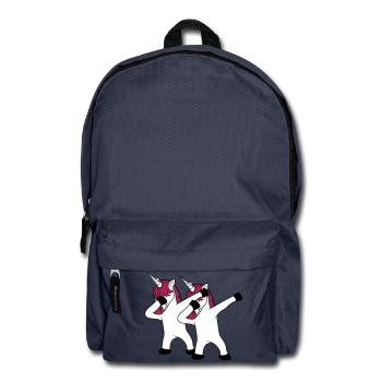 2 freunde team paar crew party feiern club dabbing - Rucksack - Navy - Vorne