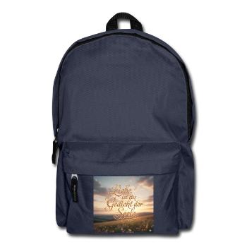 Liebe ist Gedicht der Seele - Rucksack - Navy - Vorne