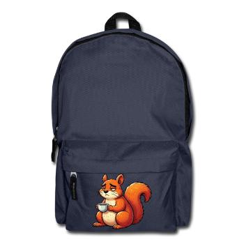 Eichhörnchen Eichhorn Eichhörnchenliebhaber Nager - Rucksack - Navy - Vorne