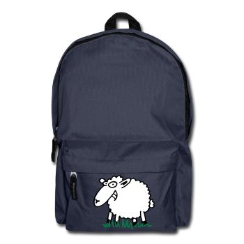 Grinsendes Schaf - Rucksack - Navy - Vorne