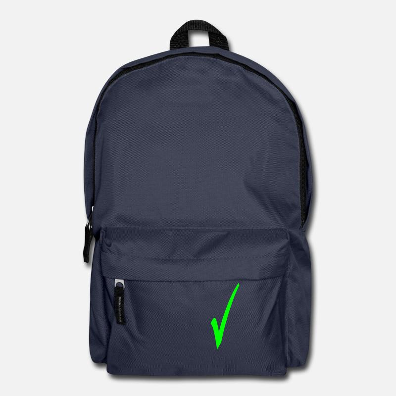 Hooks in green - Backpack - navy