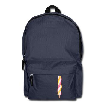 Multicolored ice cream - Backpack - navy - Front