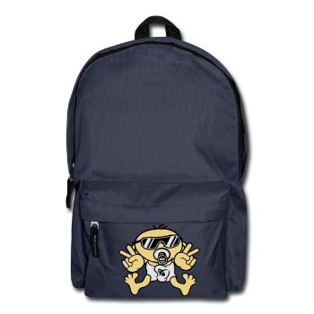 Bébé cool de lunettes de soleil signe de paix suce - Backpack - navy - Front