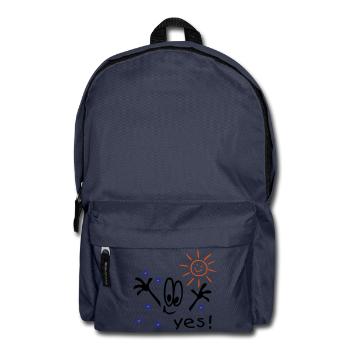 Été, Soleil, Vacances, Bandes dessinées - Sac à dos - bleu marine - Devant