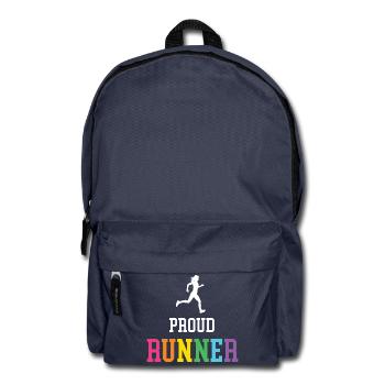 Stolze LGBT-Läuferin - Rucksack - Navy - Vorne
