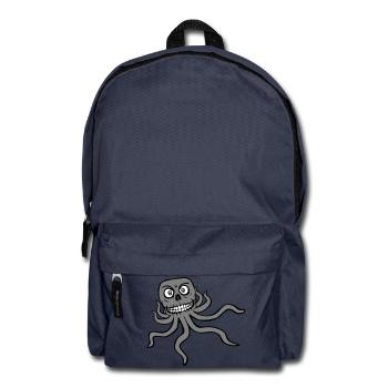 Octopus Alien Monster Horror Alien Grins - Backpack - navy - Front