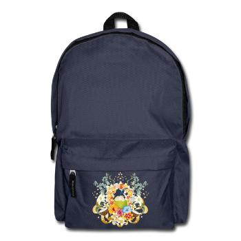 Cocktail tropical de noix de avec magie des fleurs - Sac à dos - bleu marine - Devant