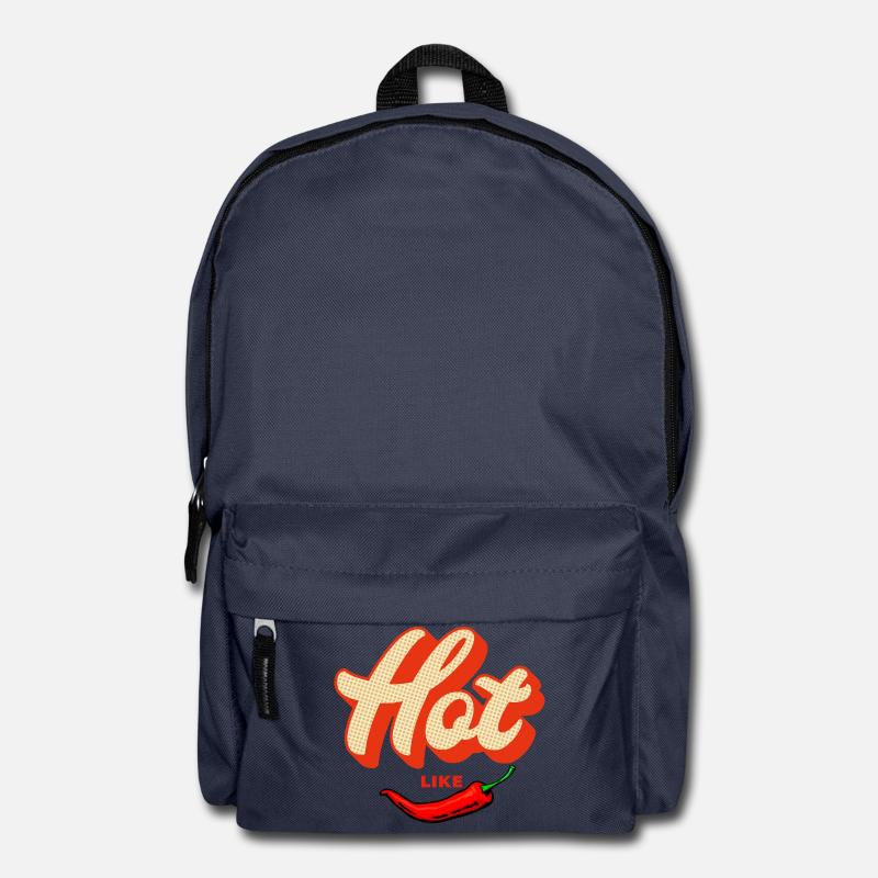 Hot Like Chili – Retro Spiciness - Backpack - navy