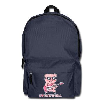 Pork n' Roll Pig Guitar - Backpack - navy - Front