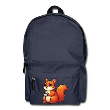 Eichhörnchen Eichhorn Eichhörnchenliebhaber Nager - Rucksack - Navy - Vorne
