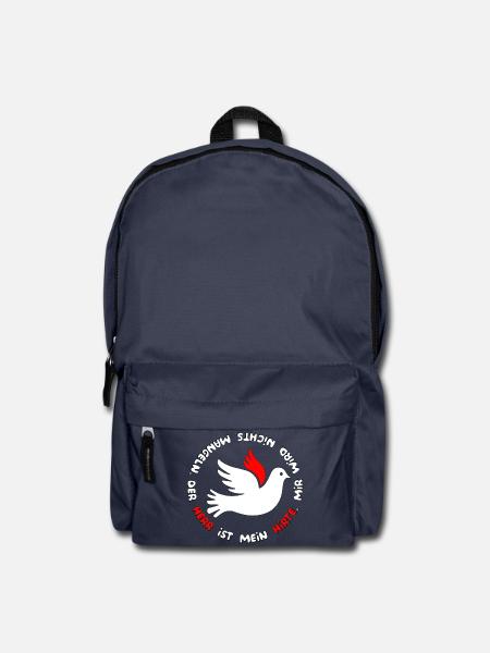 Taube mit psalm spruch  - Rucksack - Navy